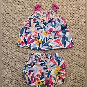 Carter's Colorful Floral Baby Outfit 9 Months
